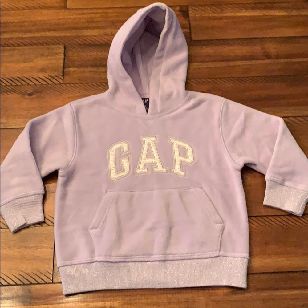 Gap Lavender Silver Spell-out Hoodie XS (4-5)